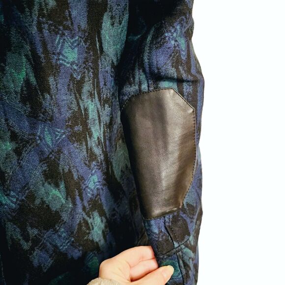 RARE Proenza Schouler Digital Print Jacquard Toggle Duffle Coat $2650 Sz 4 - Picture 7 of 10